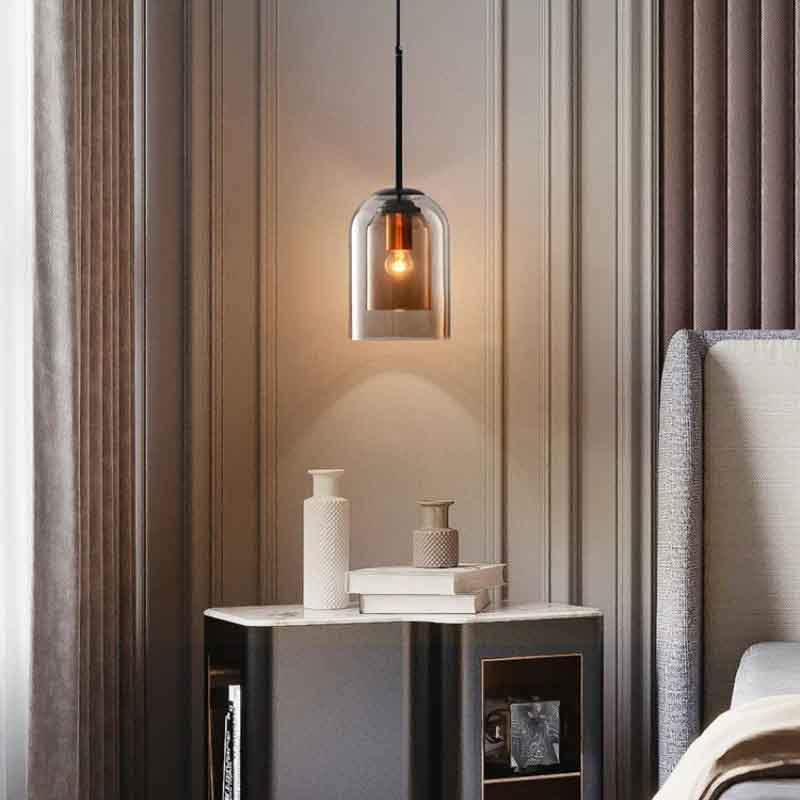 Suspension KAZABELL – verre, E27 – vue 8