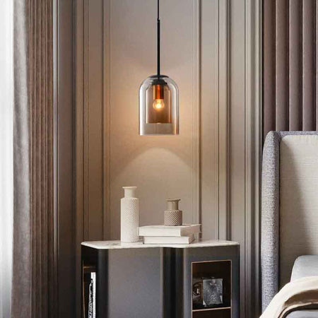 Suspension KAZABELL – verre, E27 – vue 8