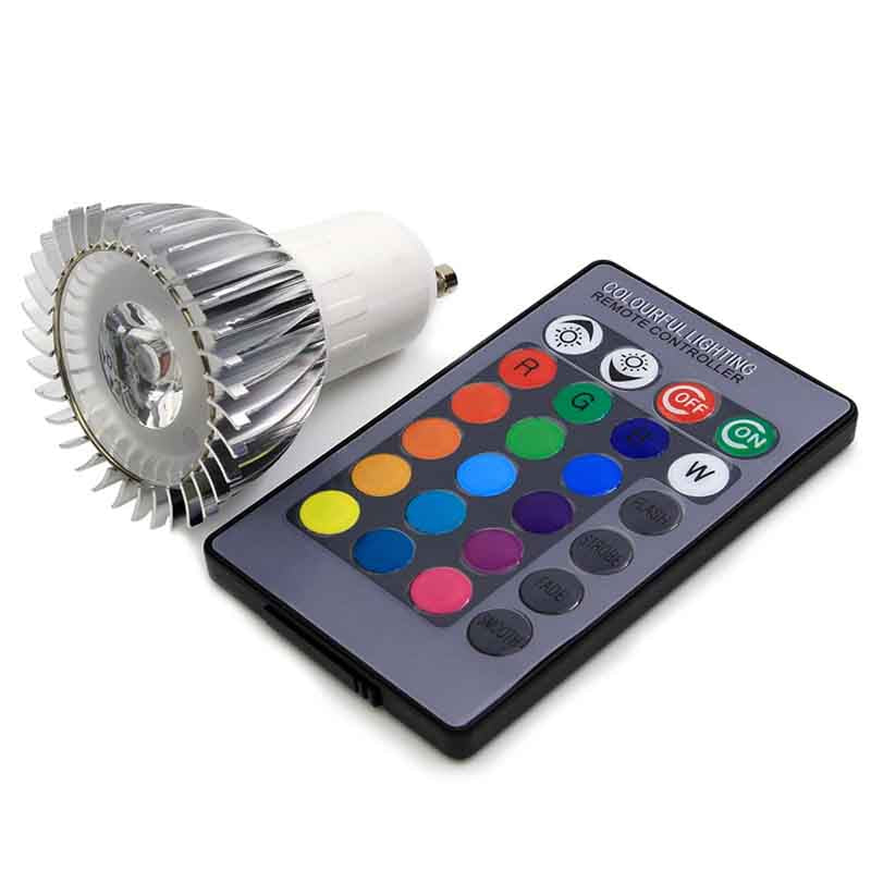 Ampoule LED GU10 KAZASPOT RGB – multicolore, 3 W – vue 1