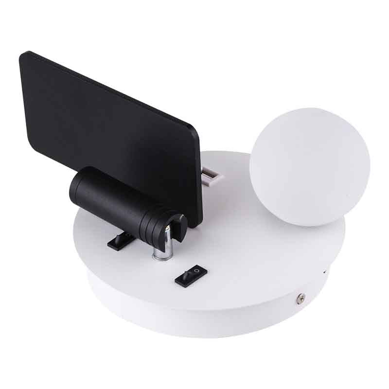 Liseuse murale LED KAZABED ALUK11 – USB, 8 W – vue 4