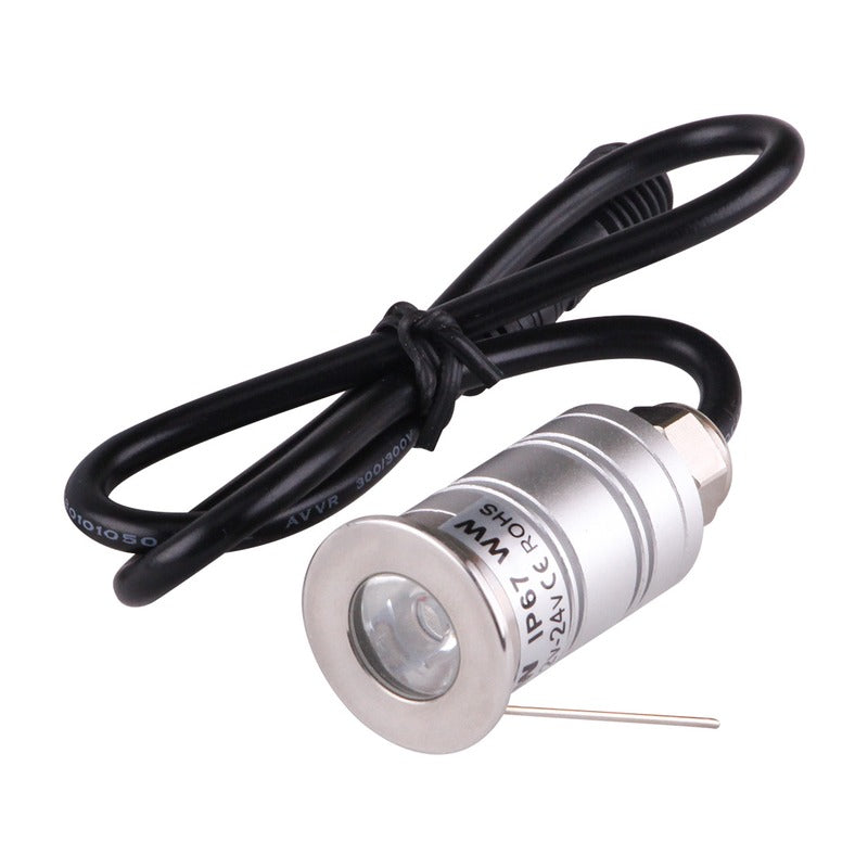 Spot encastré au sol LED KAZAUND DMX02 – IP67, 1 W, 12-24 V – vue 1