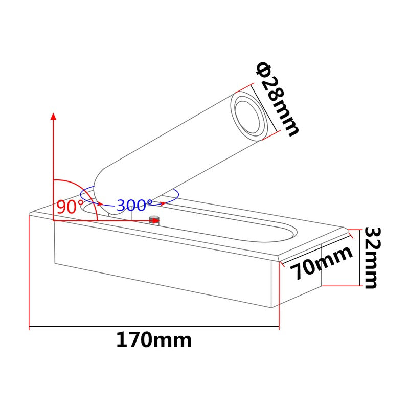Liseuse murale LED KAZABED A170 – 3 W – vue 6
