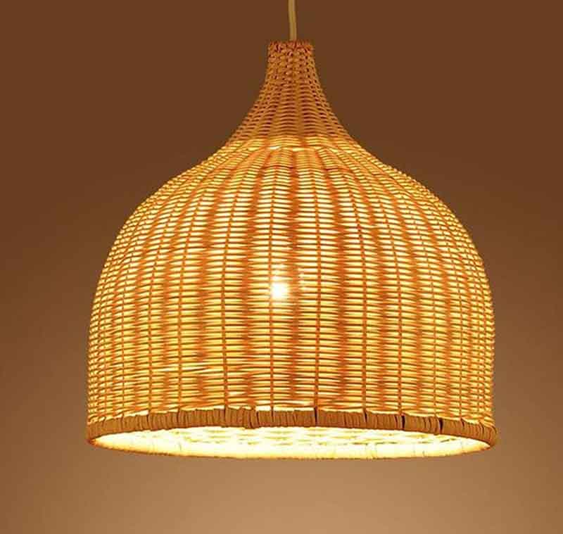 Suspension KAZARAMEN – bambou, E27 – vue 2