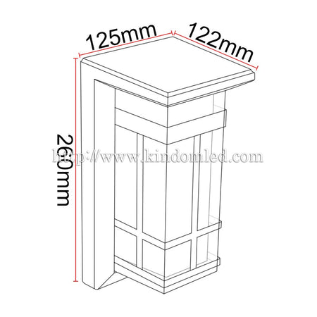 Applique murale extérieure LED KAZAJAP B33 – 12 W – vue 6