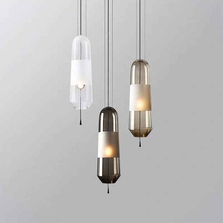 Suspension KAZAURELIA – verre, E27 – vue 2