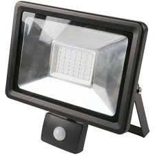 Projecteur LED extérieur SLIM – détecteur de mouvement, noir, 50 W – vue 1