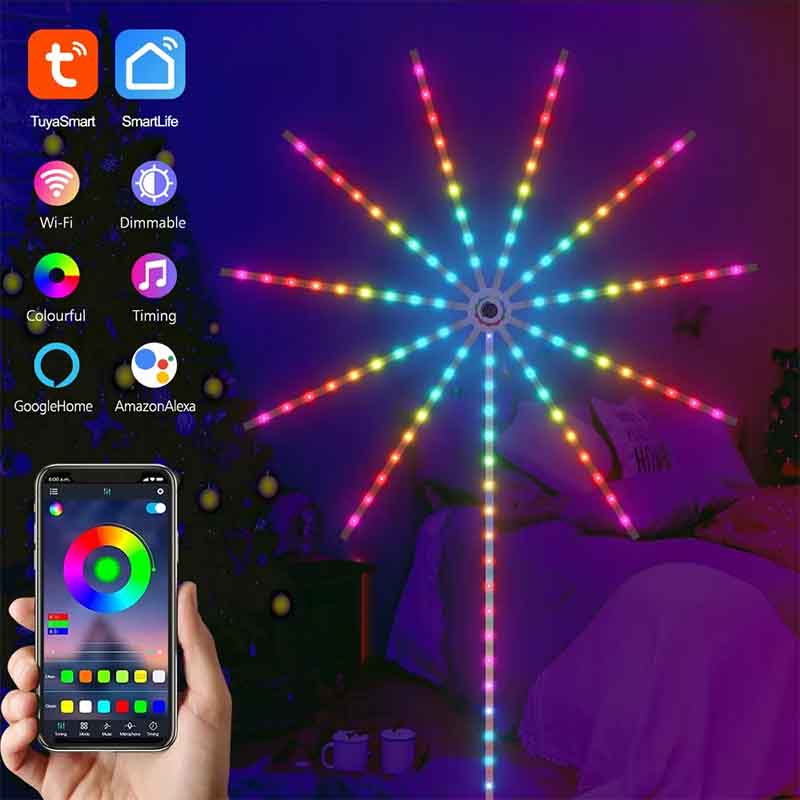 Bandeau lumineux mural KAZAFIRE FW120 – connecté Tuya, multicolore RGB – vue 2