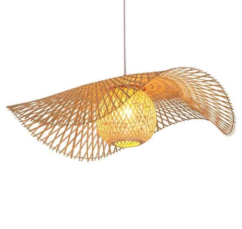 Suspension KAZAHAT – bambou, E27 – vue 1