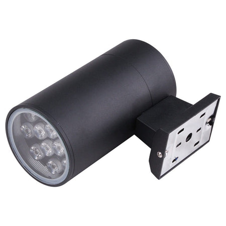 Applique extérieure LED KAZADUCT R SH – ronde, éclairage simple, gris – vue 1