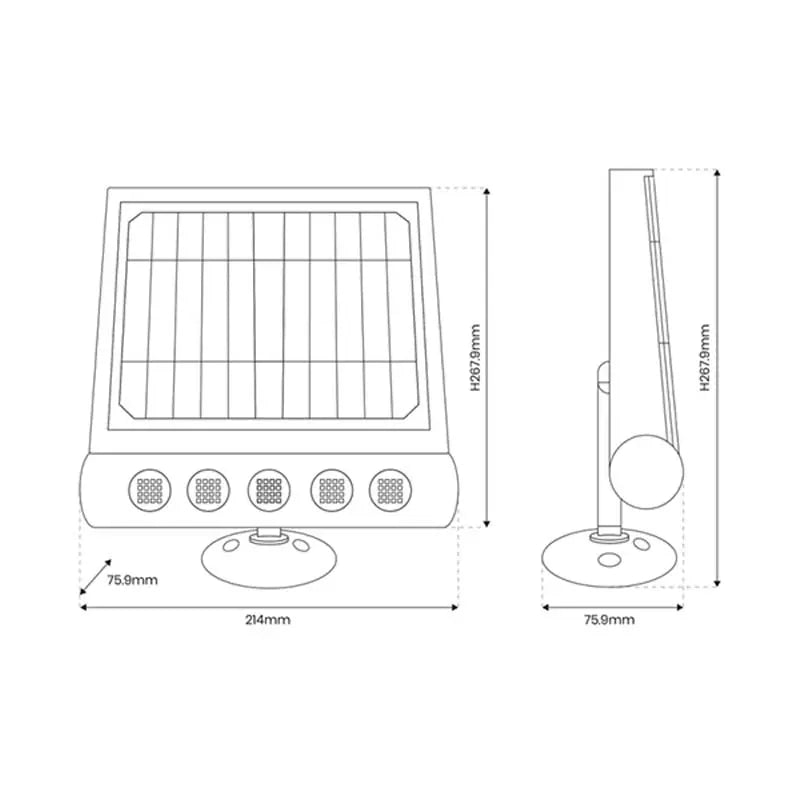 Applique Solaire KAZATALENT 8W PIR kazaled