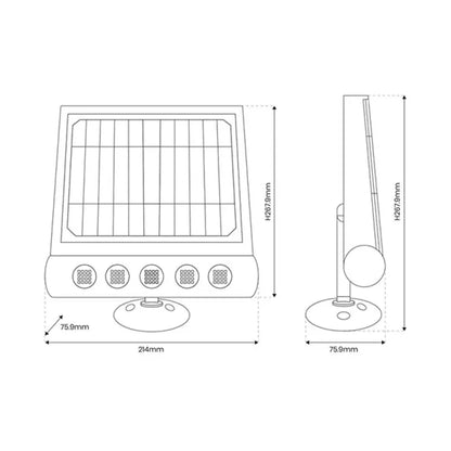 Applique Solaire KAZATALENT 8W PIR kazaled