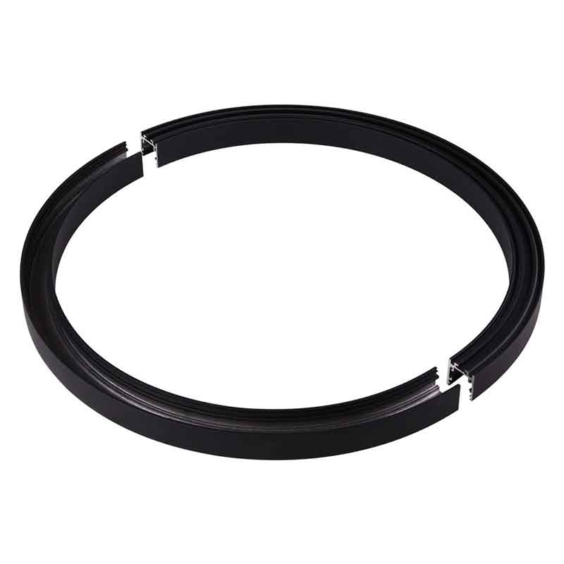 Profilé aluminium en arc pour ruban LED KAZARC R – noir – vue 3