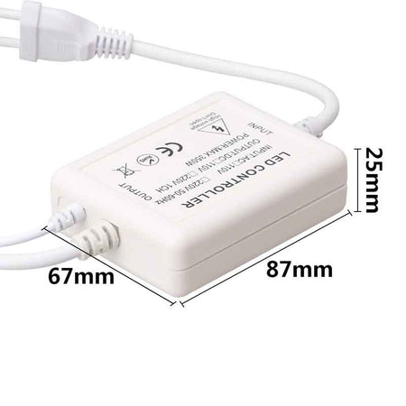 Contrôleur monochrome pour néon flex LED – télécommande IR, 5 A – vue 4