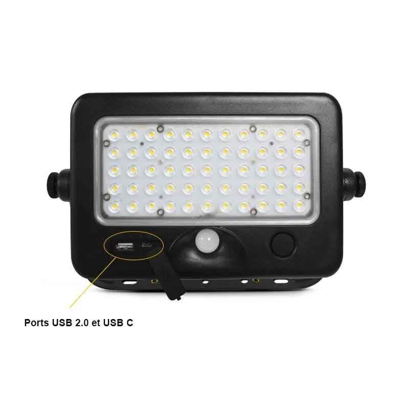 Projecteur solaire KAZATWINSPAD – détecteur de mouvement, 10 W – vue 3
