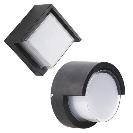 Applique murale extérieure LED KAZAROOF – noir, IP65 – vue 1