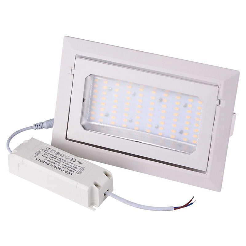 Luminaire encastrable rétractable LED KAZATRUNK TDR – 175 × 110 mm, 20 W – vue 1