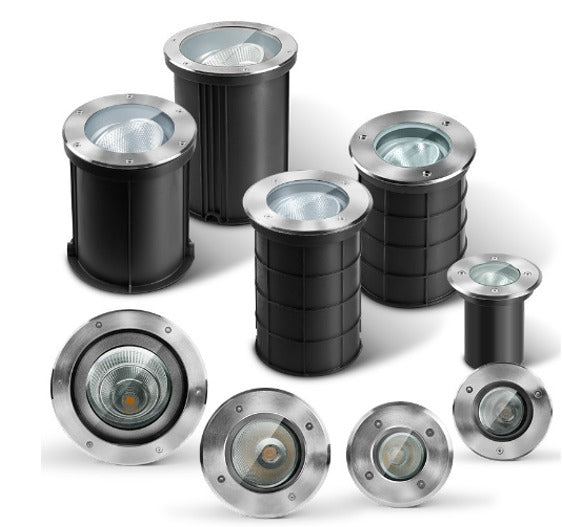 Spot encastré au sol LED KAZAUND ORI – Ø 180 mm, 15 W – vue 1