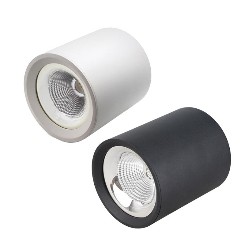 Plafonnier LED KAZASURF – rond, noir – vue 1