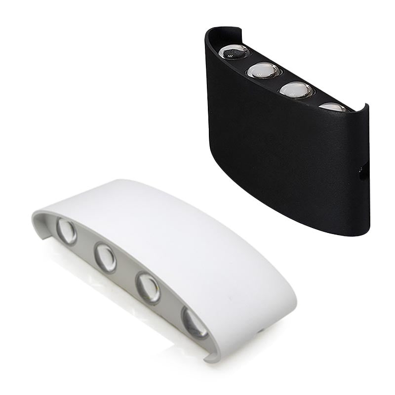 Applique extérieure LED KAZACURVE – blanc, 6 à 12 W – vue 1