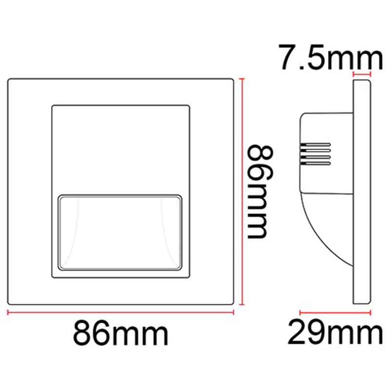 Spot d'escalier encastrable intérieur KAZASTEP LSL1901E1 – 1,5 W – vue 4
