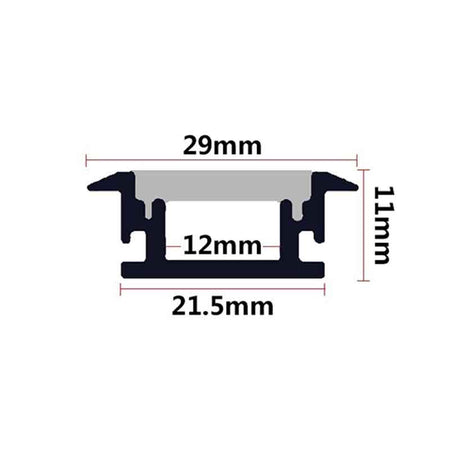 Profilé aluminium pour ruban LED LSP29-11 – vue 4