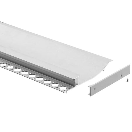 Profilé aluminium pour ruban LED LSP125-16 – plinthe – vue 1