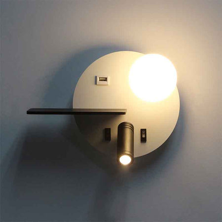 Liseuse murale LED KAZABED ALUK11 – USB, 8 W – vue 2