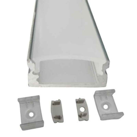 Profilé aluminium pour ruban LED LSP17/25-07 – en saillie, encastrable – vue 1