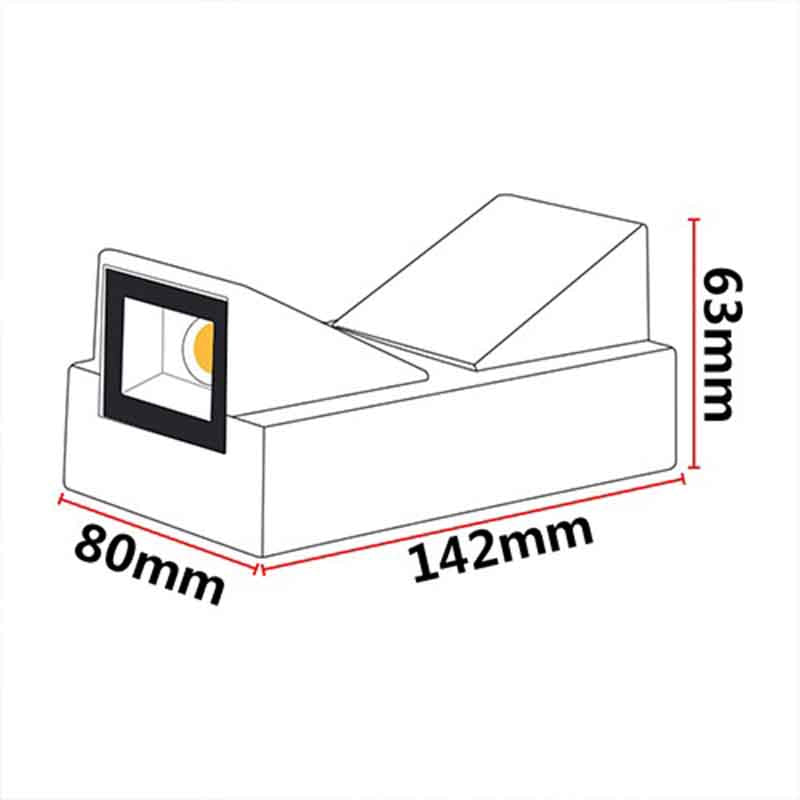 Applique murale extérieure LED KAZARAMP DH – double éclairage – vue 5