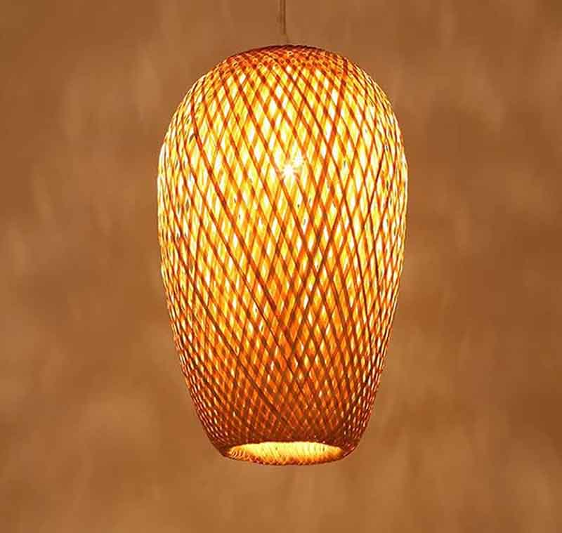 Suspension KAZAVESSEL – bambou, E27 – vue 2