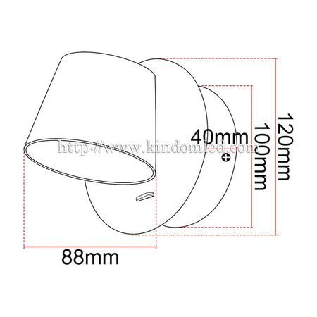 Liseuse murale LED KAZABED ALK13 – 5 W – vue 6