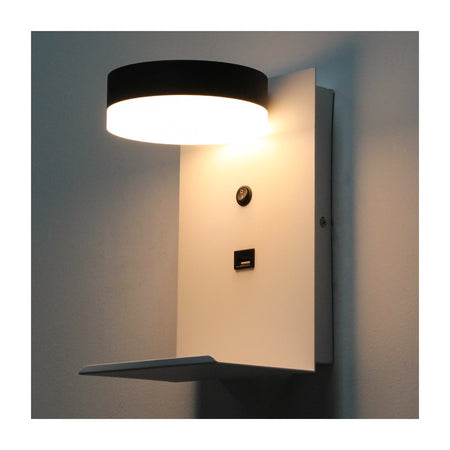 Liseuse murale LED KAZABED ALUK21 – USB, 6 W – vue 1