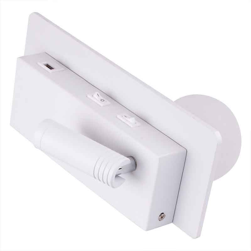 Liseuse murale LED KAZABED ALUK05 – USB, 8 W – vue 3