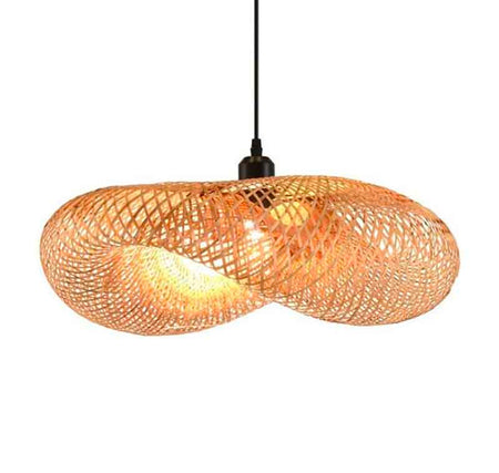 Suspension KAZAPILLOW – bambou, E27 – vue 1