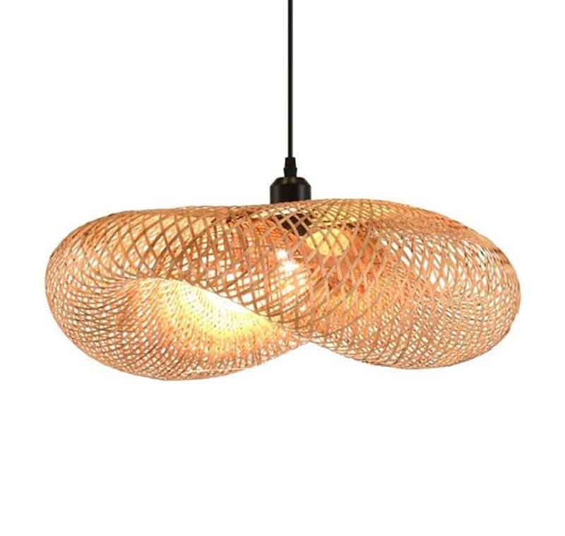 Suspension KAZAPILLOW – bambou, E27 – vue 1