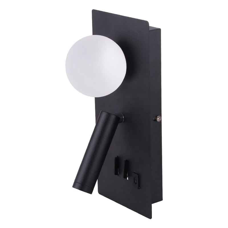Liseuse murale LED KAZABED ALUK40 – USB, 6 W – vue 1