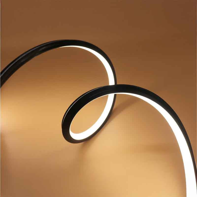 Profilé silicone pour ruban LED KAZASILI 1616B – étanche IP67, noir – vue 2