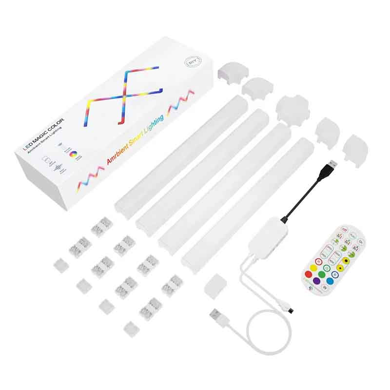 Applique d'ambiance KAZASPL FLL06 – connectée Tuya, multicolore RGB – vue 2