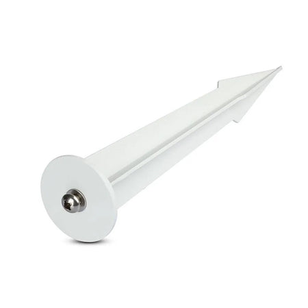 Piquet aluminium pour projecteur et spot de jardin – blanc, 205 mm – vue 1