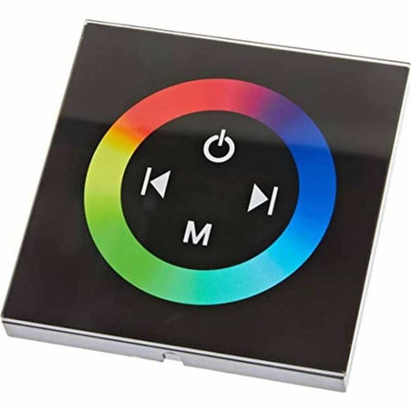 Contrôleur RGB à interrupteur mural – noir, 4 A par canal, 12-24 V – vue 1