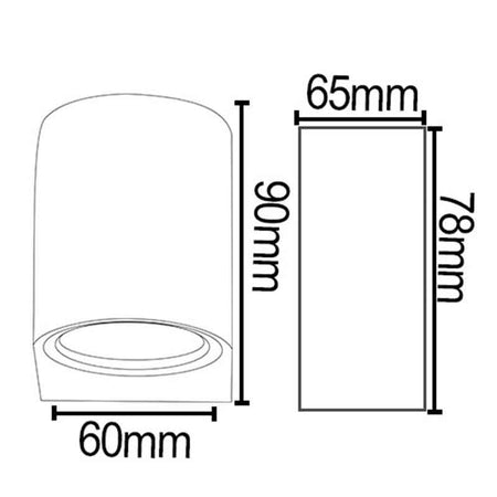 Applique murale extérieure LED KAZATUN CYL SH – éclairage simple, 5 W – vue 4