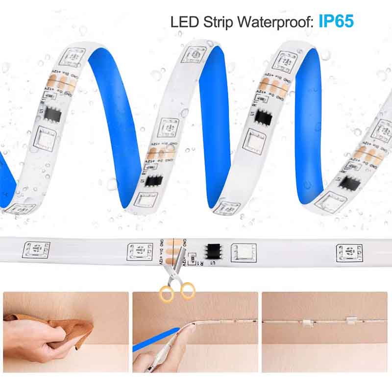 Kit ruban LED KAZASTRIP Magic RGB – multicolore RGB, connecté Tuya – vue 6