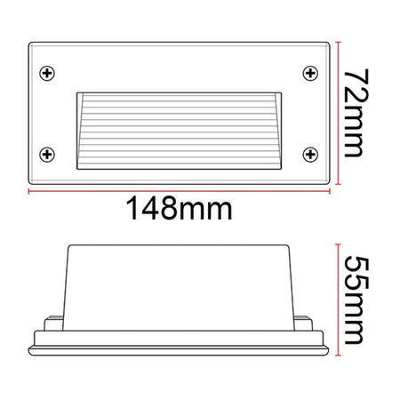 Spot d'escalier encastrable extérieur KAZASTEP LSL19IP28H – 4 W – vue 5