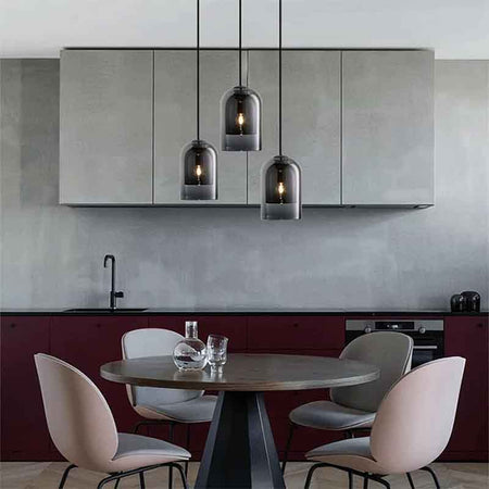 Suspension KAZABELL – verre, E27 – vue 7