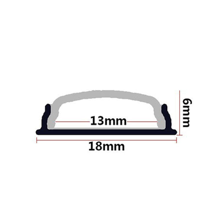 Profilé aluminium pour ruban LED KD-LSP18-06 – pliable – vue 4