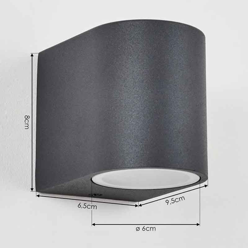 Applique murale extérieure KAZATUN CYL SH – éclairage simple, GU10 – vue 4