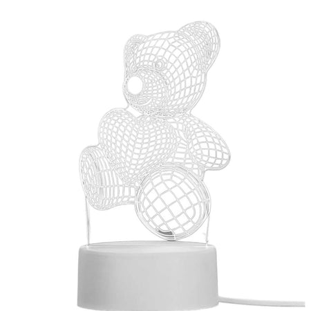 Lampe de chevet KAZABEAR – acrylique, blanc réglable, 3 W – vue 1