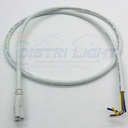 Câble d'alimentation pour tube LED all-in-one – 1 m – vue 1