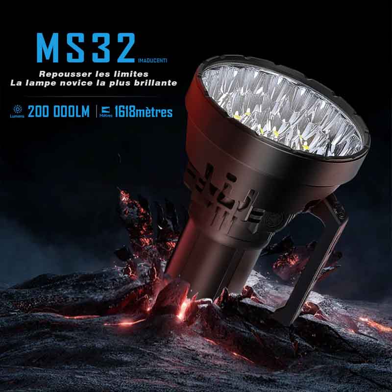 Lampe torche Imalent MS32 – rechargeable, puissante – vue 3