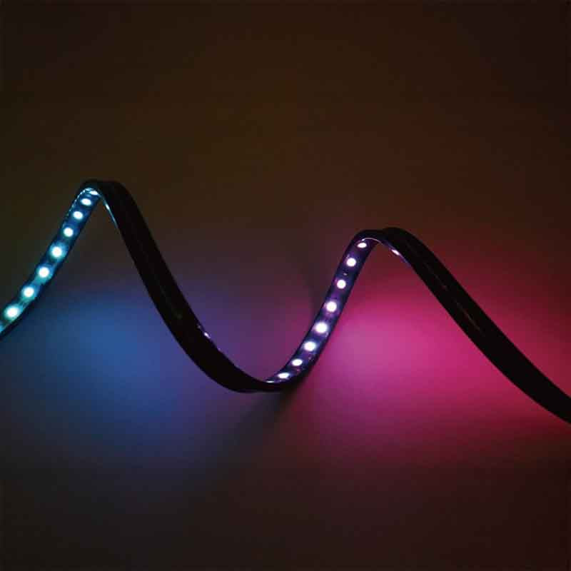 Profilé silicone pour ruban LED KAZASILI 0513 – étanche IP67, noir – vue 2